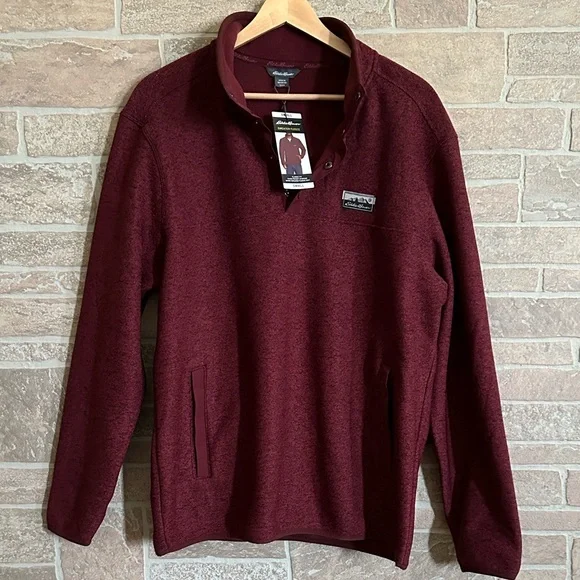 Eddie Bauer Men’s Radiator Fleece Quarter Zip Pullover - Picture 6 of 6